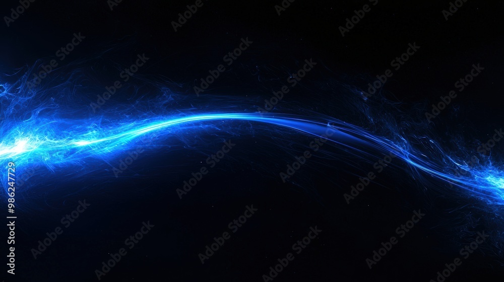 Naklejka premium Abstract blue energy flow