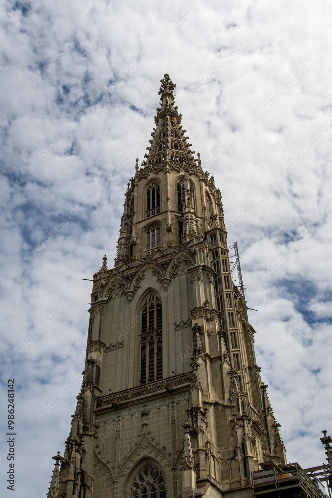 the Bern Minster is a Swiss Reformed cathedral, in the old city of Bern. Built in the Gothic style, it is the tallest cathedral in Switzerland the Bern Minster is a Swiss Reformed cathedral, in the old city of Bern. Built in the Gothic style, it is the tallest cathedral in Switzerland