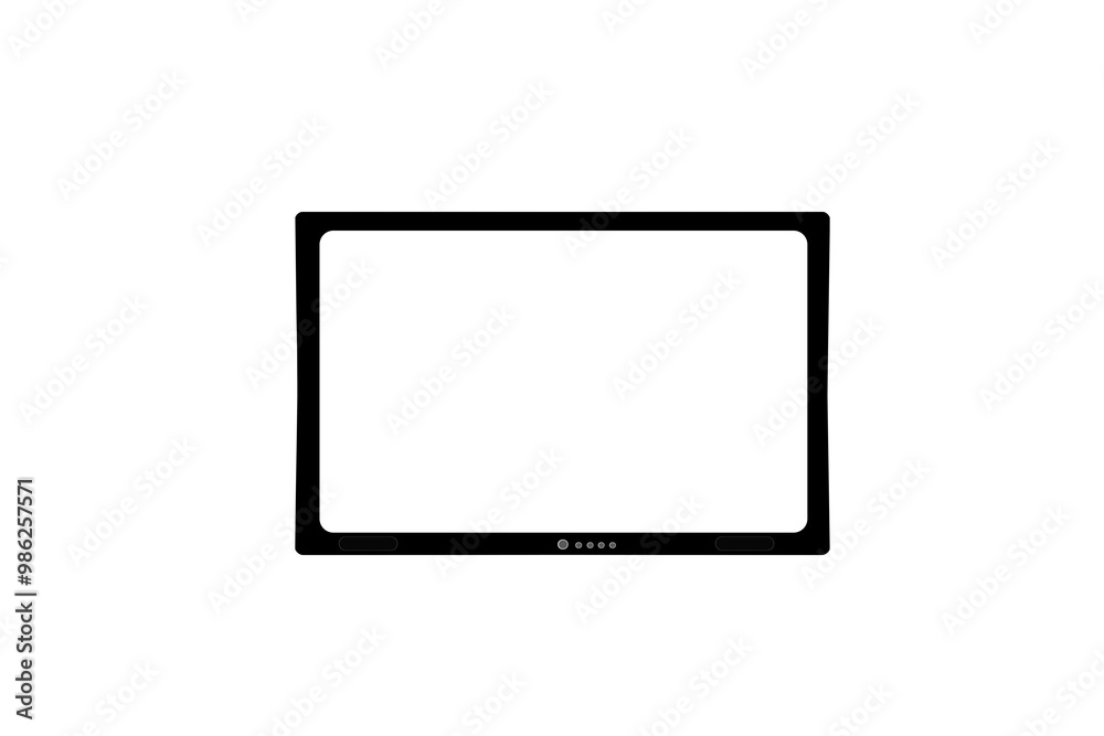 TV frame. On isolated transparent background. TV frame. On isolated transparent background.