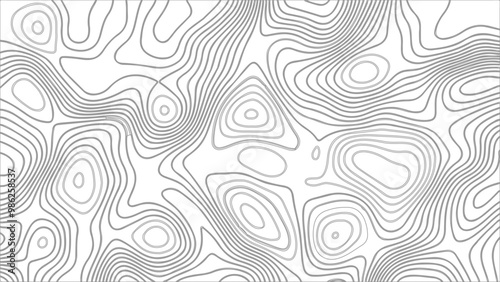 Topography vector background, banner. Imitation of a geographical map, contour lines. Modern design with topographic wavy pattern design.paper texture Imitation of a geographical map shades 