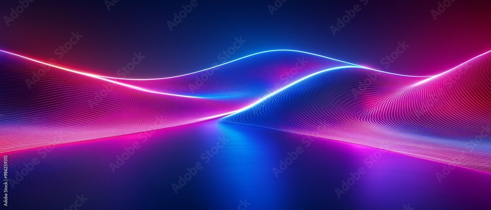 abstract glow blue and purple curved light lines background abstract glow blue and purple curved light lines background