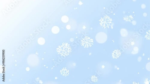 柔らかな輝きと斑点が交差するクリスマスの夜空を彩る幻想的な背景動画。生成AI