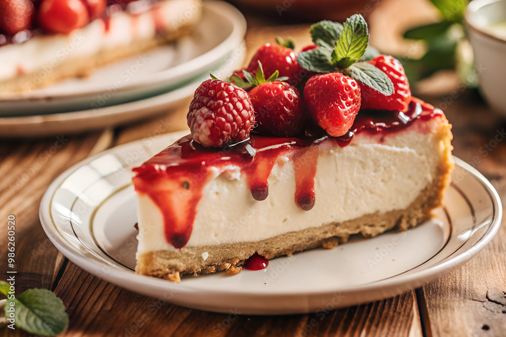 cheesecake with strawberries cheesecake with strawberries