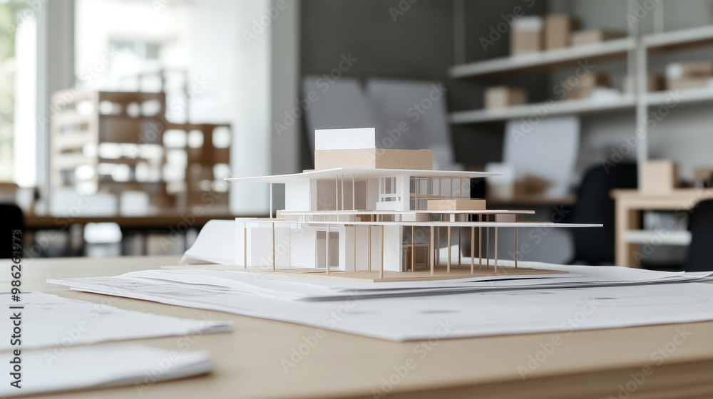 Architectural model of a house Architectural model of a house