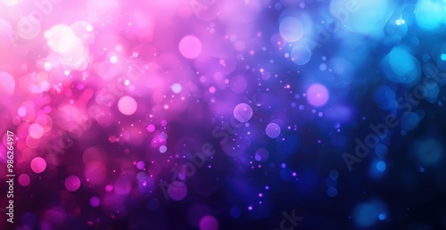 Pink and blue bokeh lights