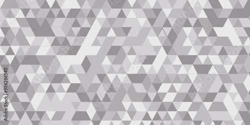 Polygonal Mosaic Background. grey and white abstract mosaic seamless pattern. Vector crack background. Endless texture. Gray Geometric Retro tiles pattern Fabric vintage print, vector illustration.	