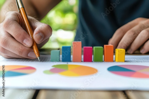 A business professional analyzing cash flow projections, symbolizing the importance of cash management in financial planning Cash flow projection, Financial analysis