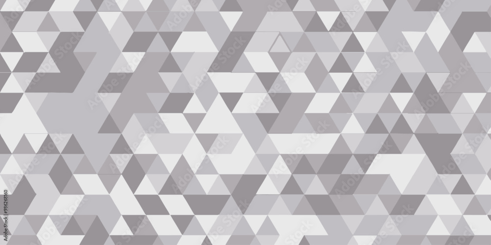 Polygonal Mosaic Background. grey and white abstract mosaic seamless pattern. Vector crack background. Endless texture. Gray Geometric Retro tiles pattern Fabric vintage print, vector illustration.	
