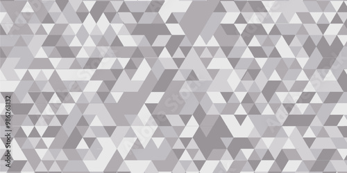 Polygonal Mosaic Background. grey and white abstract mosaic seamless pattern. Vector crack background. Endless texture. Gray Geometric Retro tiles pattern Fabric vintage print, vector illustration.	

