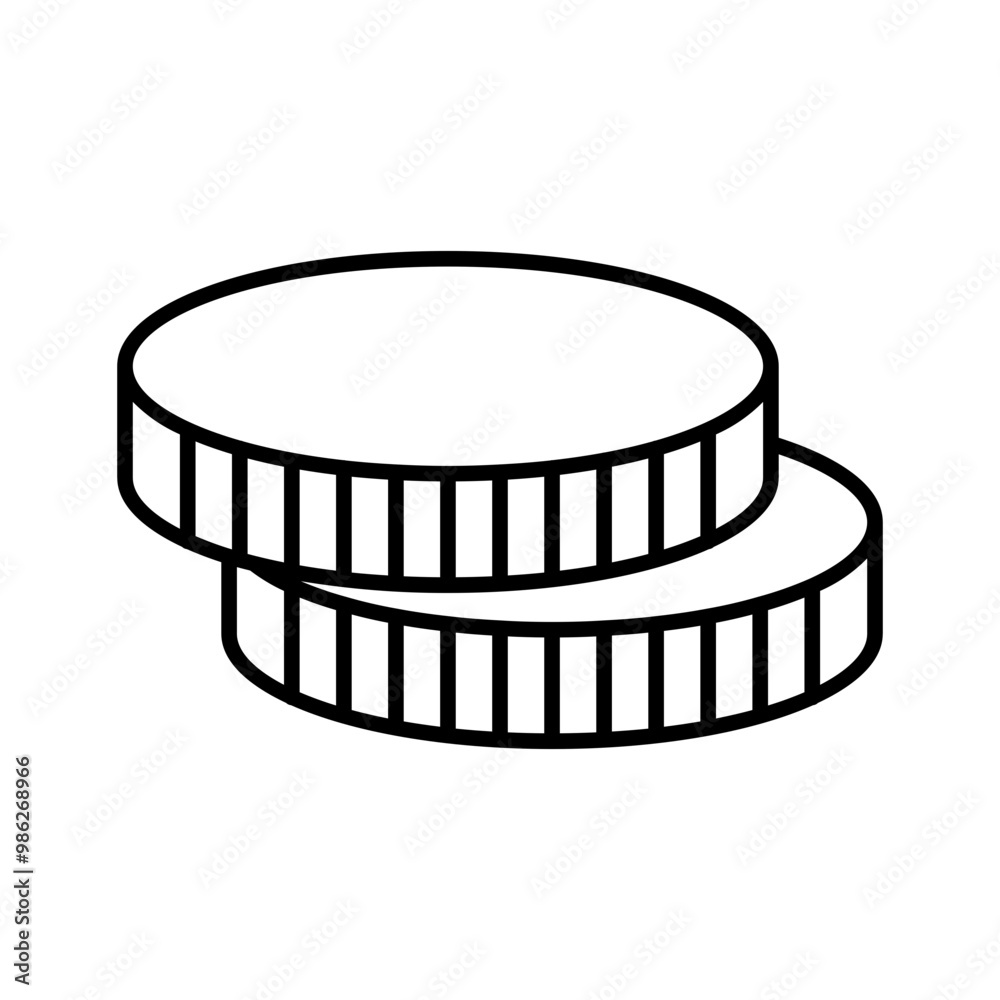 coins line icon coins line icon