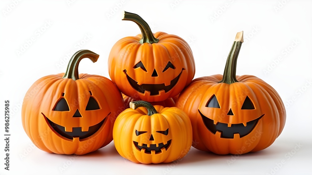 halloween pumpkin on white halloween pumpkin on white