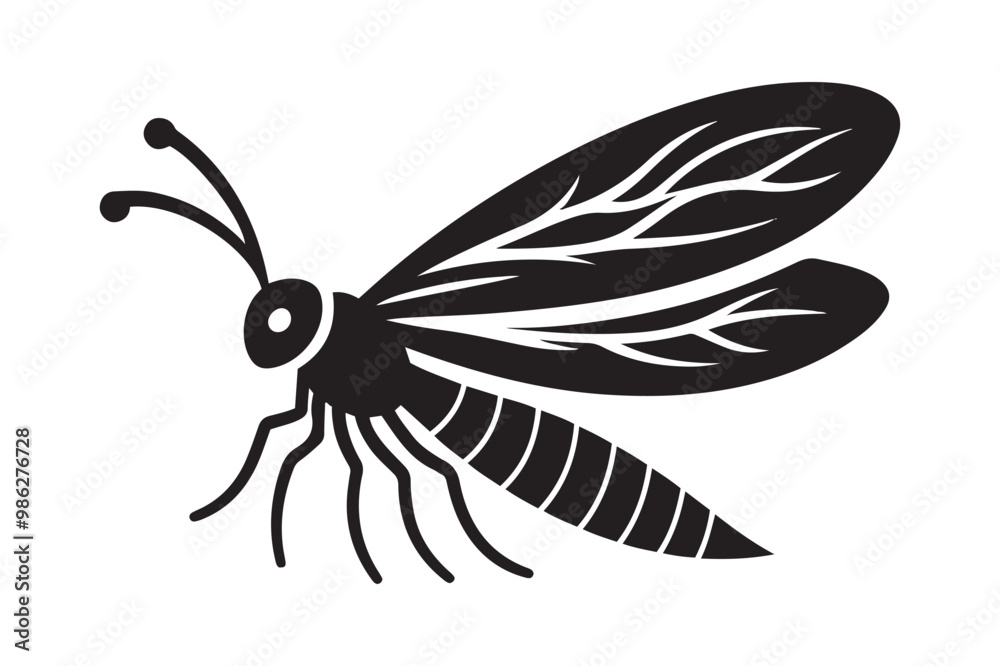 Firefly vector art silhouette illustration Firefly vector art silhouette illustration