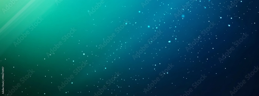 Abstract starry background with vibrant blue and green hues. Abstract starry background with vibrant blue and green hues.