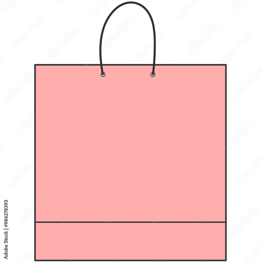 light pink shopping bag cartoon illustration light pink shopping bag cartoon illustration