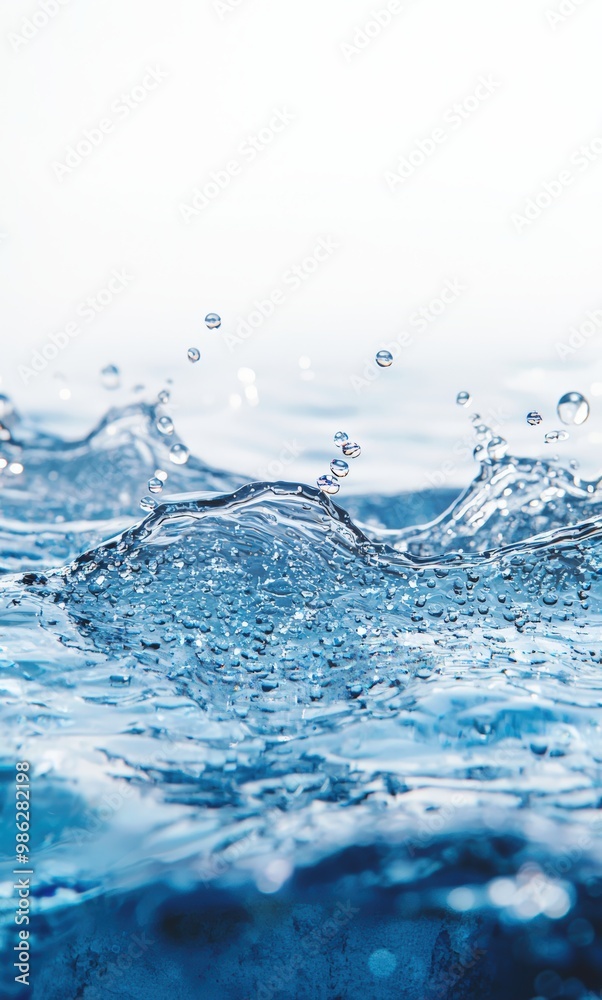 Water droplets splash Water droplets splash