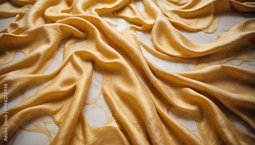 Obraz premium Gold luxury satin fabric abstract background