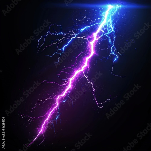 Pink & Blue Lightning