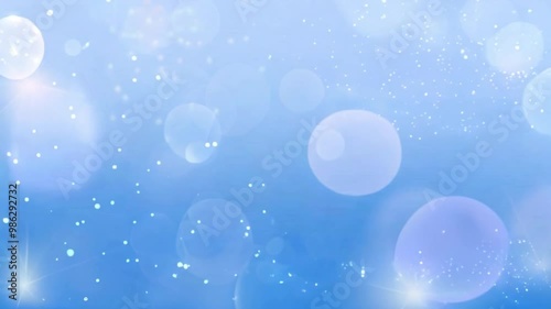 冬の夜に舞う雪片と斑点が交差するクリスマスのお祝いアニメーション動画。生成AI