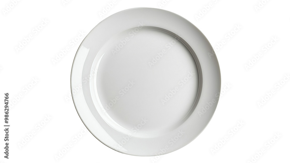 Simple plate isolated on white, sharp and clean design Simple plate isolated on white, sharp and clean design
