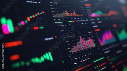 Digital dashboard showing project timeline with budget performance metrics, project planning, financial analysis