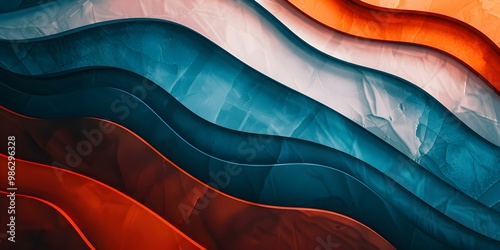 Abstract Colorful Curved Lines Background