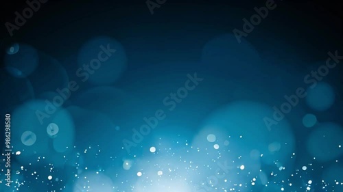 冬の夜に舞う輝きと雪片がクリスマスのお祝いを彩る幻想的な背景。生成AI