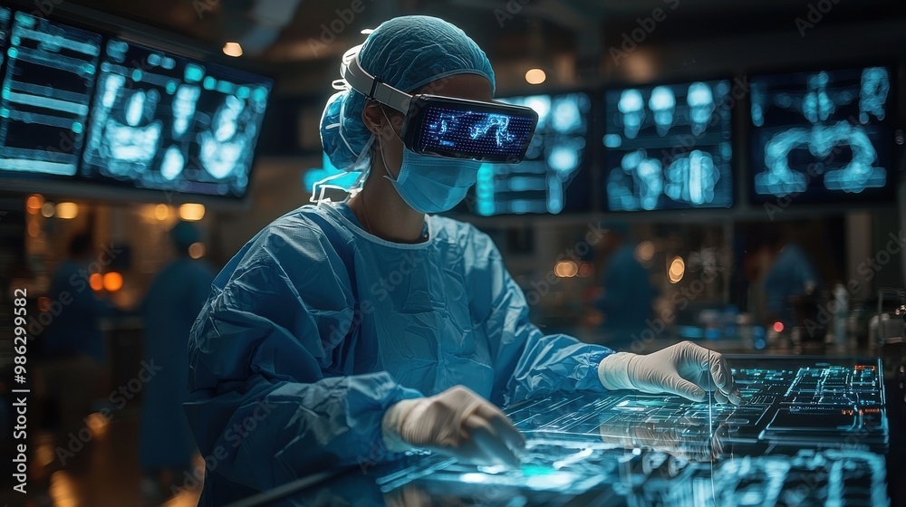 Advanced Technology in Surgery: A Surgeon Using Virtual Reality Advanced Technology in Surgery: A Surgeon Using Virtual Reality