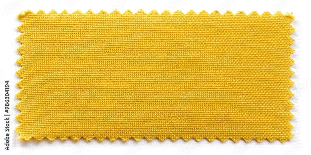 Yellow fabric swatch samples isolated on white background, perfect for ...