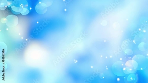 冬の夜に舞う輝きと斑点が交差するクリスマスのお祝いを彩るアニメーション動画。生成AI