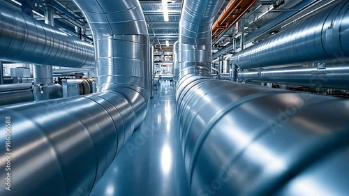 ventilation system rendering footage