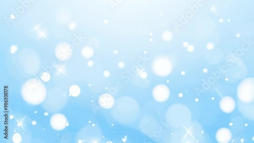 冬の夜に舞う円形の輝きがクリスマスを彩るスタイリッシュな動画。生成AI