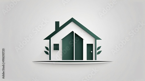 Modern Minimalist House Illustration Design