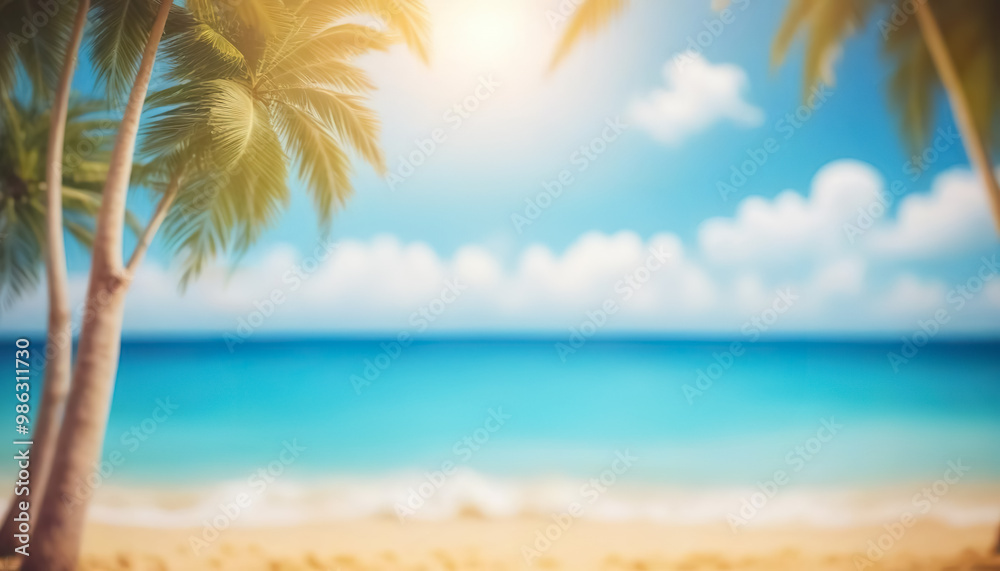 beach with palm trees beach with palm trees