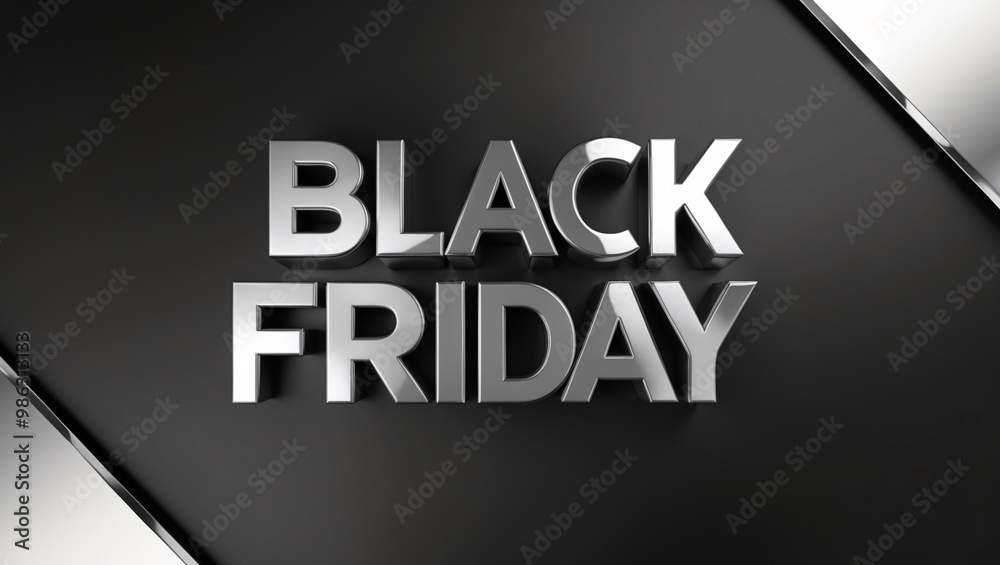 Sleek Metallic Black Friday Design for Promotions Sleek Metallic Black Friday Design for Promotions