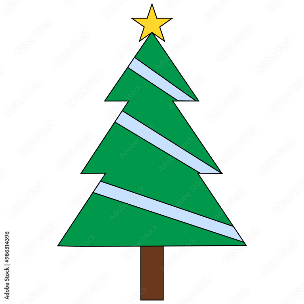 Fototapeta premium abstract christmas tree
