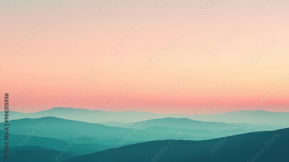 Clear sky with subtle shades of pink and orange as the day turns to night Clear sky with subtle shades of pink and orange as the day turns to night