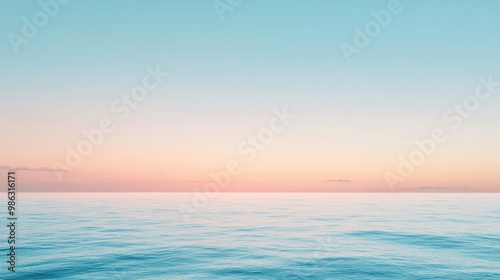 Clear blue sky with a gradient of pastel colors near the horizon