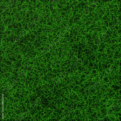 Realistic green grass texture template. Nature green field background.