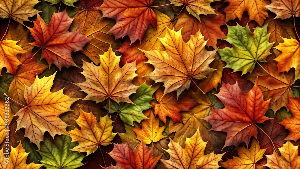 Seamless Autumn Maple Leaf Texture with Vibrant Fall Colors, Realistic Patterns, Soft Lighting, High Resolution Seamless Autumn Maple Leaf Texture with Vibrant Fall Colors, Realistic Patterns, Soft Lighting, High Resolution