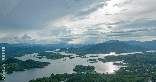 Rio Lempa, El Salvador, Chalatenango. Hyperlapse photo