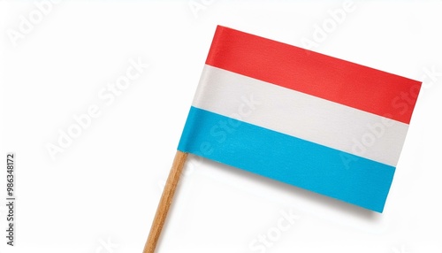 小さな紙のルクセンブルク大公国の国旗（small paper Luxembourg flag）
 photo