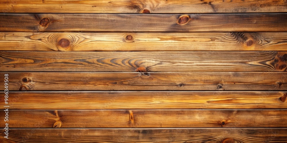 Naklejka premium Wood slat background with natural texture and warm tones