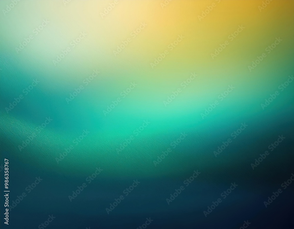 Obraz premium Turquoise and green gradient with glowing light effect