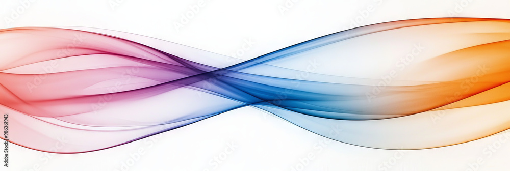 Obraz premium Abstract colorful wave design.