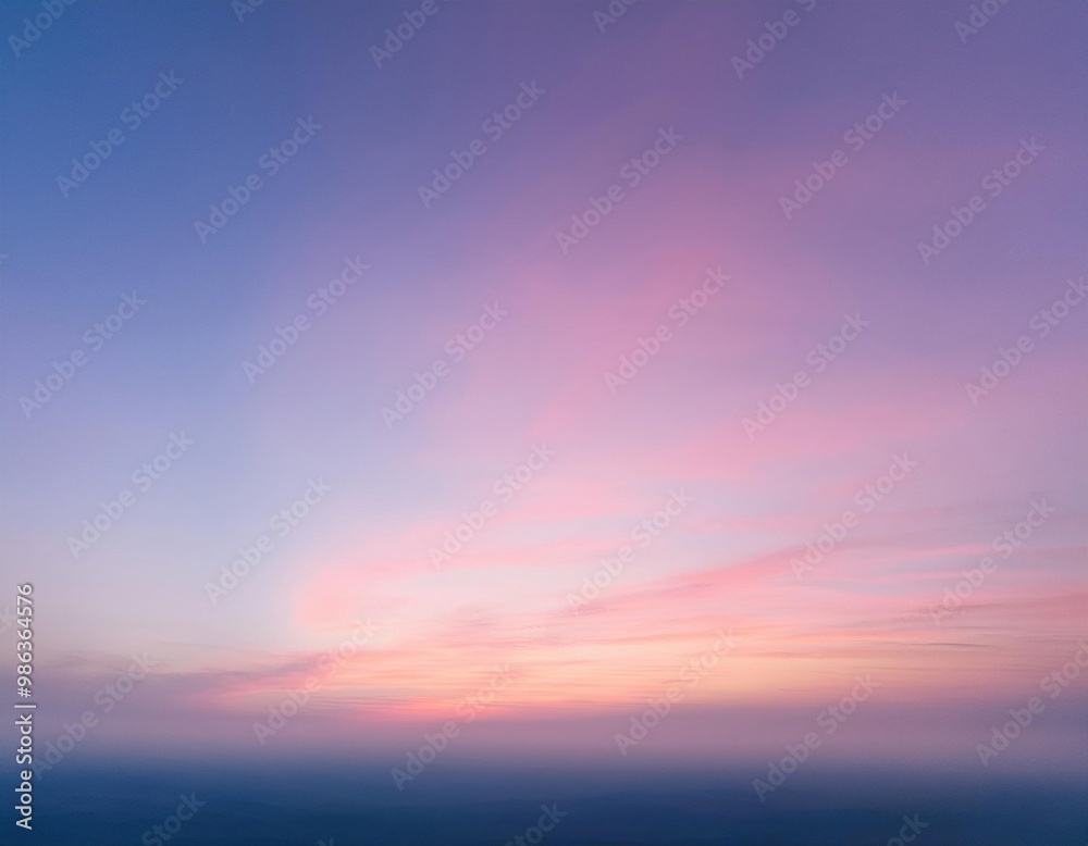 Soft pink and lavender sky with a gentle glow