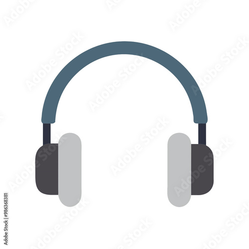 headphones icon isolated on white
