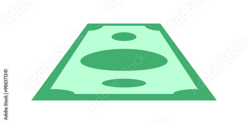 banknote money dollar icon, flying money bill, paper dollar currency, cash money