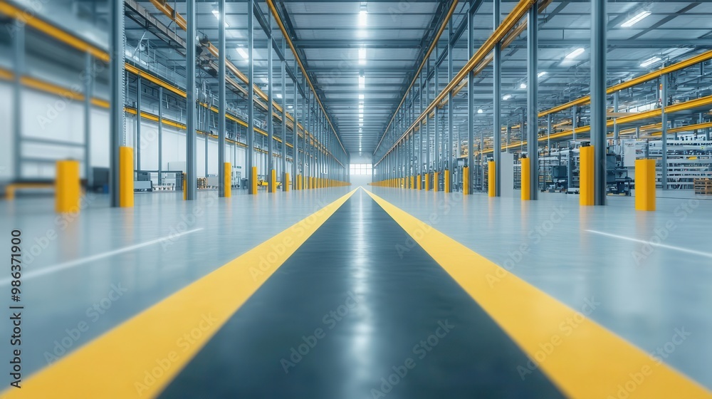 Smart factory with real-time optimization systems, improving production line speed and accuracy Smart factory with real-time optimization systems, improving production line speed and accuracy