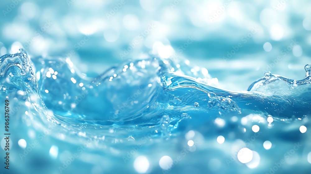 A serene close-up of shimmering water waves, capturing the beauty and tranquility of nature's fluid motion. A serene close-up of shimmering water waves, capturing the beauty and tranquility of nature's fluid motion.