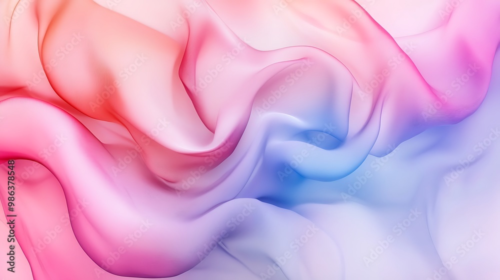 A soft, flowing abstract design with gradients of pink and blue hues, ideal for backgrounds or digital art. A soft, flowing abstract design with gradients of pink and blue hues, ideal for backgrounds or digital art.